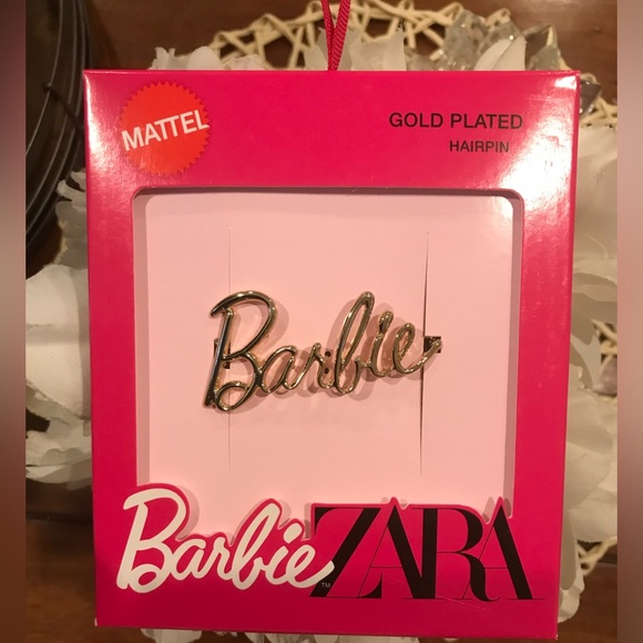 🆕 ZARA BARBIE™ MATTEL GOLD-PLATED HAIRPIN/HAIR CLIP- SPECIAL COLLECTION- NWT! - Picture 5 of 6